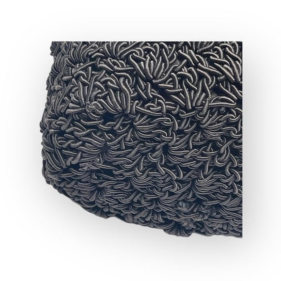 Express Paris 𖣴 Top Handle Woven Crochet Mini Handbag Bag 𖤗 Espresso Brown 𖤗 - Picture 8 of 16